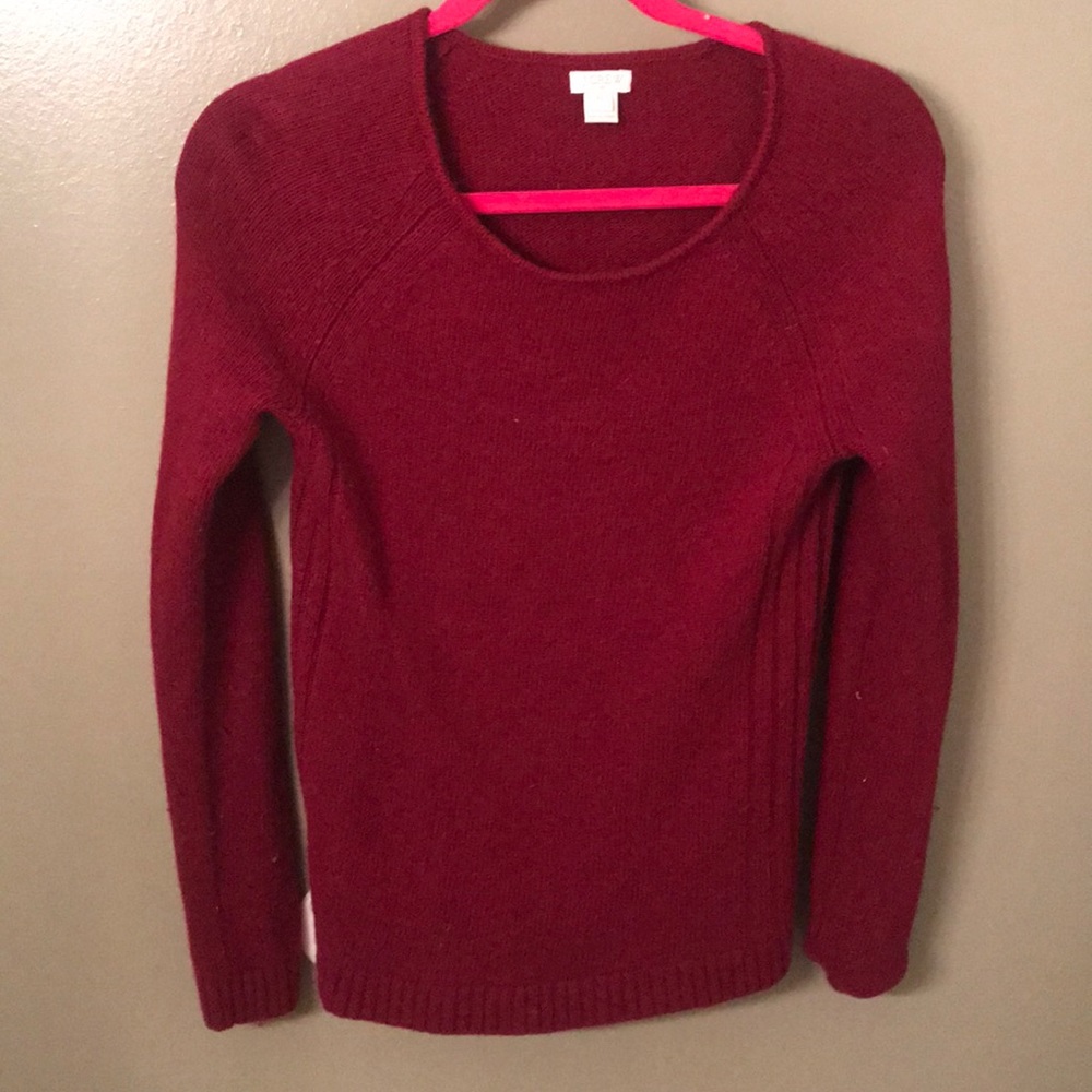 J Crew Maroon Sweater like new
